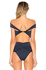 Kopper Zink Mila Bikini Top In Navy Revolve