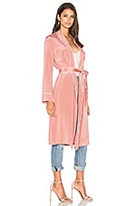 L Academie X Revolve The Silk Robe In Nude Revolve