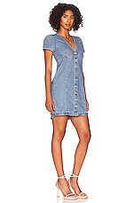 Levi S Erin Mini Denim Dress In Indigo Stonewash Revolve