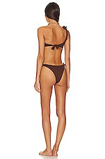 La Reveche Rasha One Shoulder Bikini In Brown REVOLVE