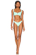 LSPACE Camellia Bikini Top In Bright Teal REVOLVE