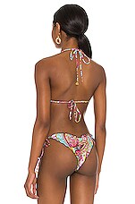 Luli Fama Miami Bound Triangle Bikini Top In Multicolor Revolve