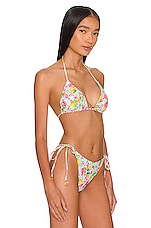 Luli Fama Seamless Reversible Bikini Top In Limoncello Revolve