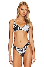 Maaji Dainty Bikini Top In Jade Black Revolve