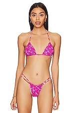 Maaji Balmy Reversible Bikini Top In The Wave REVOLVE