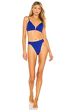 Maaji Georgia Reversible Bikini Bottom In Azure Blue REVOLVE