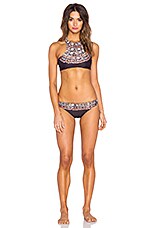 Mara Hoffman Reversible Racerback Bikini Top In Necklace Black Revolve