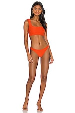 Mara Hoffman Raina Bikini Top In Orange Revolve