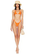 Mikoh Suzu Bikini Top In Tangerine Revolve