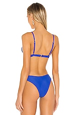 Montce Swim Hunter Triangle Bikini Top In Deeper Blue Revolve