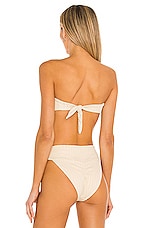 Montce Swim Tori Bandeau Bikini Top In Beige REVOLVE