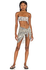 Montce Swim Summer Bikini Top In Zebra Scrunch Revolve