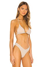 Nookie Copacabana Slide Triangle Bikini Top In Nude Revolve