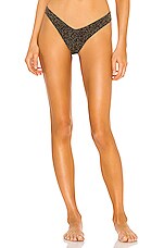 Nookie Copacabana Slide Triangle Bikini Top In Black Gold REVOLVE