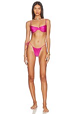 Natasia Swim Underwire Bikini Top In Azalea Revolve