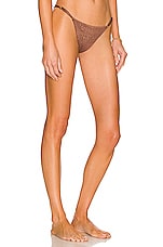 Onia Hannah Bikini Bottom In Chocolate Shimmer Revolve