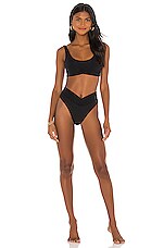 Riot Swim Pico Bikini Bottom In Black REVOLVE