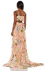 Rococo Sand X Revolve Calla Cutout Gown In Nude Revolve