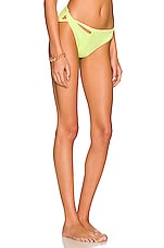 Revel Rey Lennon Bikini Bottom In Key Lime Snake Revolve