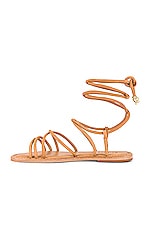 Schutz Magdalena Flat Sandal In Nude Caramel Revolve