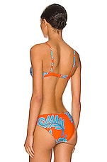 Solid Striped The Ginger Bikini Top In Leaf Motif Revolve