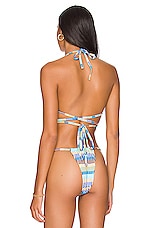 Solid Striped The Raine Bikini Top In Technicolor Mosaic REVOLVE