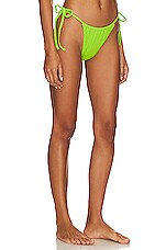 Solid Striped Ryder Bikini Bottom In Lime Revolve