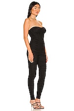 Superdown Milana Ruched Jumpsuit In Black Revolve