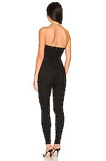 Superdown Milana Ruched Jumpsuit In Black Revolve