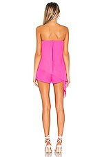 Superdown Jolie Strapless Romper In Hot Pink REVOLVE