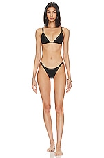 Superdown Alisha Strappy Bikini Bottom In Black Revolve