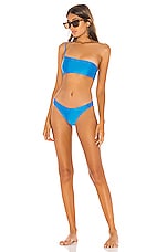 Superdown Annette Bikini Bottom In Teal Revolve