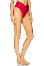 Shani Shemer Claire Bikini Bottom In Scarlet Red Revolve