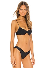 Tavik Swimwear Evie Bikini Top In Black Revolve