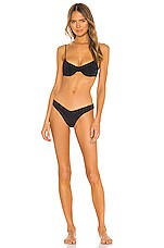 Tavik Swimwear Evie Bikini Top In Black Revolve