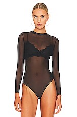 Undress Code Stay Simple Mesh Bodysuit In Black Revolve