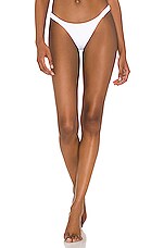 Vitamin A Zuri Bikini Bottom In White Ecolux Revolve