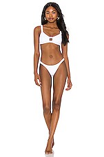 Vitamin A Zuri Bikini Bottom In White EcoLux REVOLVE