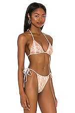 Vitamin A Gia Triangle Bikini Top In Sand Snake REVOLVE