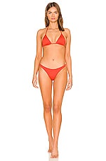 Vitamin A Gia Triangle Bikini Top In Poppy Revolve