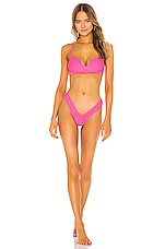 VDM Vera Bikini Top In Neon Pink REVOLVE