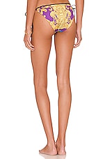 Versace Barocco Goddess Bikini Bottom In Dark Orchid Sun Revolve