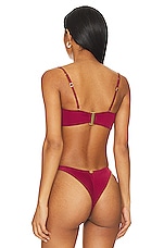 Vix Swimwear Martha Bandeau Bikini Top In Cranberry REVOLVE