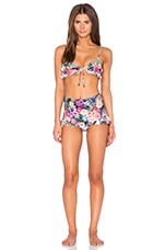 Wildfox Couture Fairy Wall Flounce Bikini Top In Multi Revolve