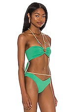 WeWoreWhat Necklace Bandeau Bikini Top In Emerald REVOLVE