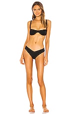 Weworewhat Sorrento Bikini Top In Black Revolve