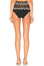 Zimmermann Jaya Scallop High Wasted Bikini Bottom In Black Dot REVOLVE