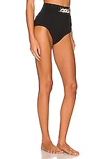 Zimmermann Belted Hw Bikini Bottom In Noir Revolve