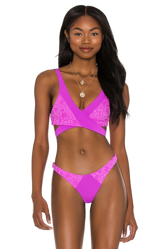 Beach Bunny Skylar Wrap Bikini Top In Destiny REVOLVE