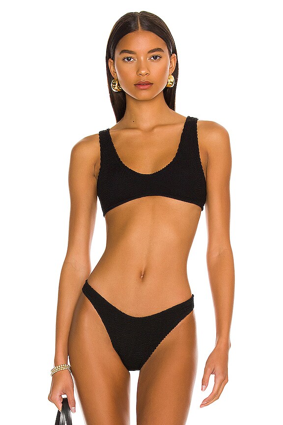 Bond Eye Scout Crop Bikini Top In Black Revolve